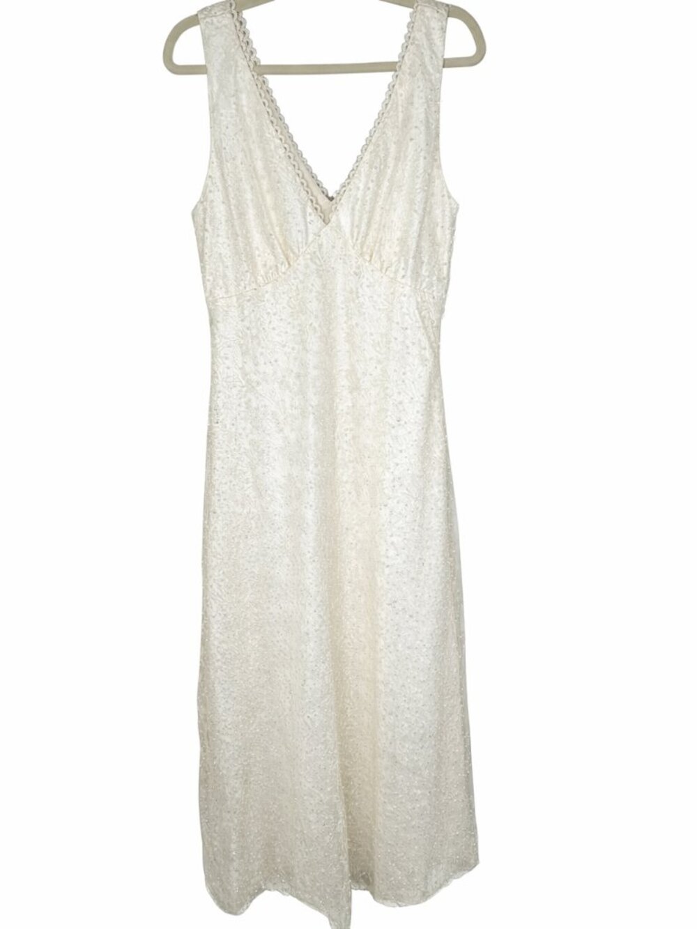 Arose Studio Leilani Embellished Sleeveless Maxi Dress – Cream – NWT Large